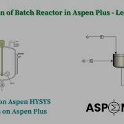 Simulation Of Batch Reactor RBATCH In Aspen Plus Lecture 60