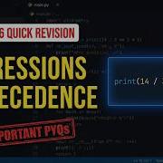 PYQs On Expressions Evaluation In Python Precedence Associativity Rules Class 12th CS 2027