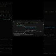 Converting A List Into Frozenset And Set In Python