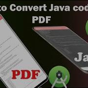 Convert Java To PDF How To Convert Java File Code To PDF File Android App Android Studio 2021