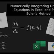 Numerically Integrating Differential Equations In Excel And Python Euler S Method