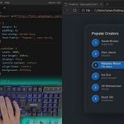 ASMR Programming Claymorphism List Hover Effect Using HTML CSS No Talking
