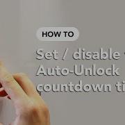 How To Set Disable The Auto Unlock Countdown Timer KitLock By Codelocks