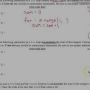 Writing For Loops Worksheet 1