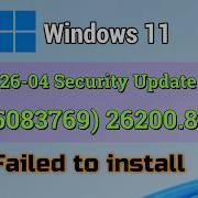 Fix 2026 04 Security Update KB5083769 26200 8246 Failed To Install In Windows 11 Version 25H2