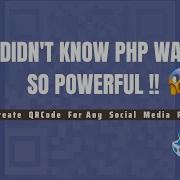 Generate QR Code Using PHP Deep Linking In PHP QR Code For YouTube Channel