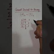 Decimal To Binary Conversion L Maths Tricks Math Mathtricks