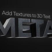 Добавление текстуры к 3D тексту в After Effects