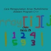 Cara Menggunakan Array Multidimensi Di Program C C