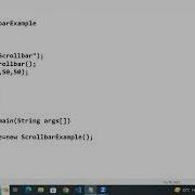 Java AWT Scrollbar