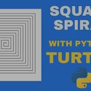 Amazing Square Spiral Design In Python Turtle Graphics