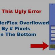 How To Fix A RenderFlex Overflowed By Pixels On The Bottom Flutter Bottom Overflowed Error
