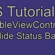 IOS Tutorial Part 16 UITableViewController Hide Status Bar