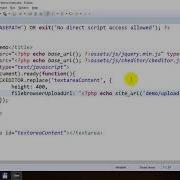 Upload File In CKEditor In CodeIgniter