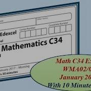 Edexcel IAL Math C34 Jan 2017