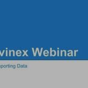 Ivinex Webinar Importing Data