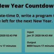 New Year Countdown Python Program To Print The Time Left For Next New Year Grand Assignment 5