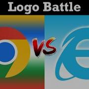 Google Chrome VS Internet Explorer Logo Battle