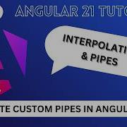 Урок по Angular 21 часть 4 Встроенные пайпы пользовательские пайпы и интерполяция подходит д