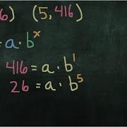 Finding And Exponential Functions With Two Points