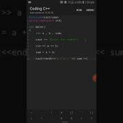 Sum Of Two Number In C Programming C Coding Programming In C Language Cpp Programming