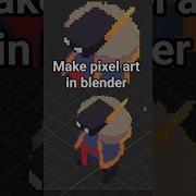 How I Make Pixel Art In Blender Pixelart Gamedev Gaming Blender Blendertutorial Godot