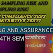 Sampling SAMPLING RISK AND NON SAMPLING RISK COMPLIANCE TEST AND SUBSTANTIVE TEST