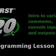 Team 20 Programming 2021 Java Lesson 1