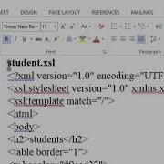 How To Create XML Document Creation With XSL Stylesheet