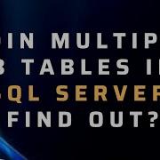 How To Join 3 Three Tables In SQL Server SSMS 2012 Inner Join