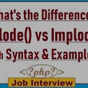 24 What Is The Difference Between Implode And Explode Function In PHP