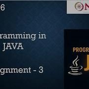 NPTEL Programming In Java Week 3 Programming Assignment 3 Answers Solution 2026 Jan