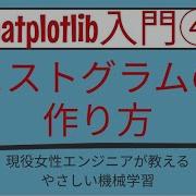 6分で分かる ヒストグラムの作り方 Matplotlib入門 第4回
