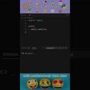 How To Print Emoji In Python Shorts Coding