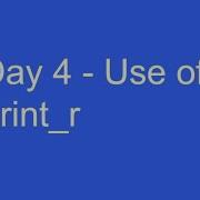 Learn PHP Day 4 Print R