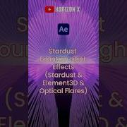 After Effects Tutorial Stardust Fountain Light Effects Stardust Element3D Optical Flares