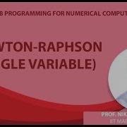 Newton Raphson Single Variable