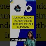 Generate Random Numbers In Python Shorts Python