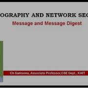 Message And Message Digest