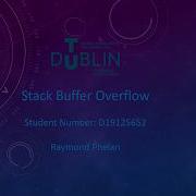Stack Buffer Overflow Example
