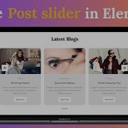 How To Create Blog Post Slider In Elementor Free Post Carousel Tutorial