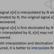 DSP C1P3 Decimation Interpolation Common Discrete Signal