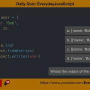 DailyQuiz Question 23 Everyday JavaScript Object FromEntries And Object Entries