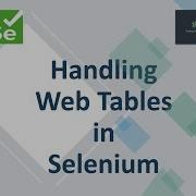 Handling Web Tables In Selenium Static Dynamic Web Tables In Selenium