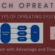 Batch Processing Opreating System With Advantage And Disadvantage CS Chopda Classes