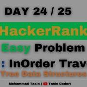 Tree Inorder Traversal HackerRank Tasin Coder Hackerrank Day24