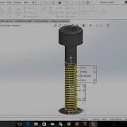 Tutorial Bolt With SolidWorks 2016 Hexagon Soket Head Cap Screw M3x0 5