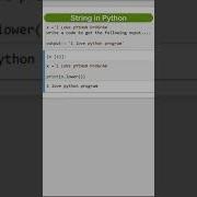 Lower Function Of String In Python Python Programming