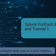 Splunk Tutorial ForEach Queries In Splunk FADS