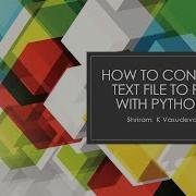 How To Convert Text Txt File To PDF With Python